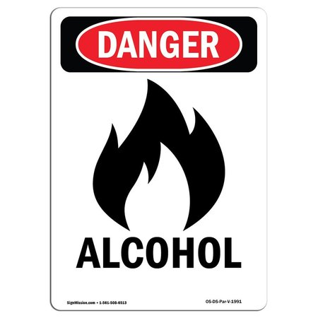 SIGNMISSION Safety Sign, OSHA Danger, 14" Height, Aluminum, 1014-V-1991, Portrait OS-DS-A-1014-V-1991